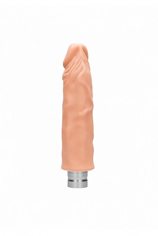 Реалистичный большой фаллоимитатор с вибрацией телесного цвета Vibrating Dildo