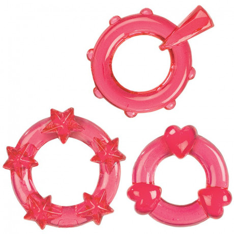Комплект рельефных колец на половой член MAGIC C-RINGS