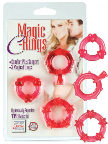 Комплект рельефных колец на половой член MAGIC C-RINGS