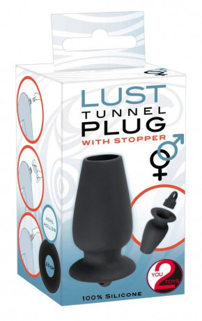 Пробка туннель с заглушкой Lust Tunnel Plug with Stopper