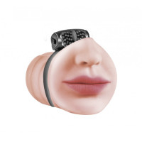 Мастурбатор ротик с виброкольцом Satisfaction Beloved