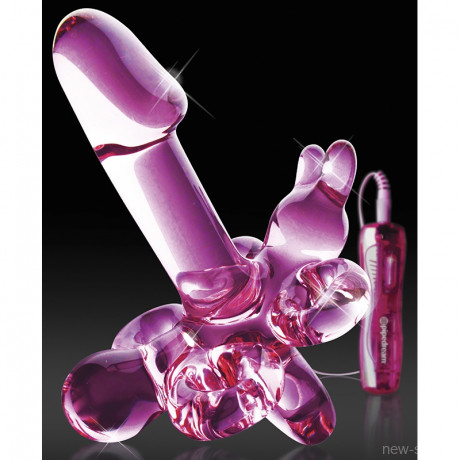 Вибро-стимулятор на ремешках ICICLES № 34 из стекла
