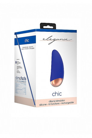 Элегантный клиторальный стимулятор эргономичной формы с небольшим бугорком Chic