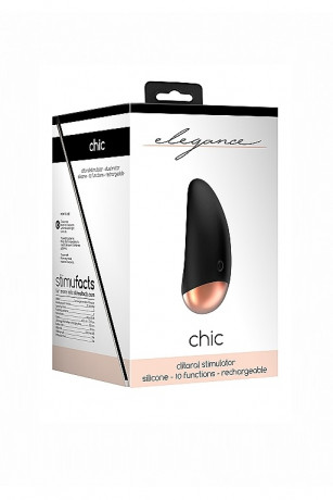 Элегантный клиторальный стимулятор эргономичной формы с небольшим бугорком Chic