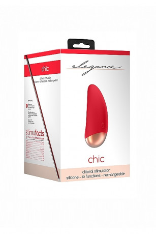 Элегантный клиторальный стимулятор эргономичной формы с небольшим бугорком Chic