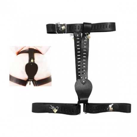 Женский пояс верности с фиксирующими ремнями