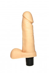 Вибратор реалистичный с мошонкой 16 см