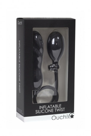 Надувной фаллоимитатор с грушей Inflatable Silicone Dong