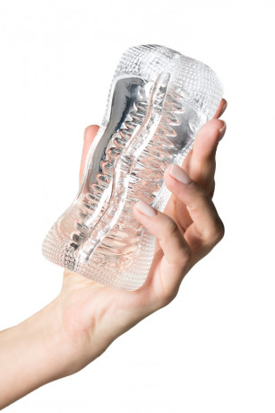 Мягкий прозрачный мастурбатор 14 см