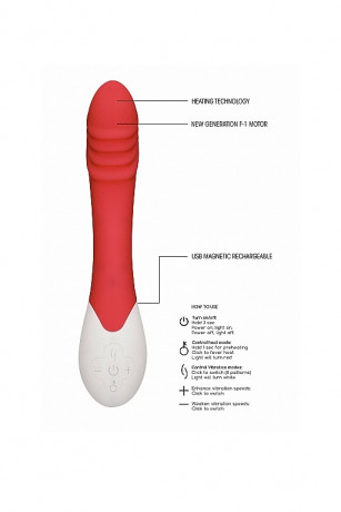 Вибромассажер с функцией нагрева Frenzy Rechargeable Heating G-Spot