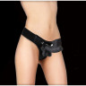 Женский ремневой страпон с кожаными трусиками Realistic 7 Inch