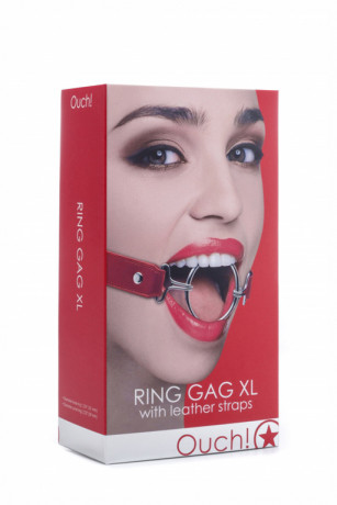 Кляп-кольцо для фиксации рта в открытом состоянии Ring Gag XL Ouch