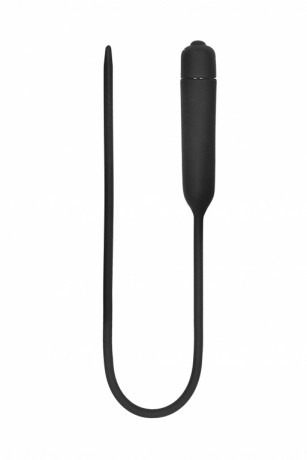 Стимулятор уретры с вибрацией Silcone Vibrating Bullet Plug Extra Long