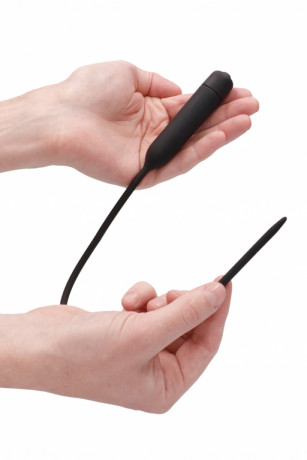 Стимулятор уретры с вибрацией Silcone Vibrating Bullet Plug Extra Long