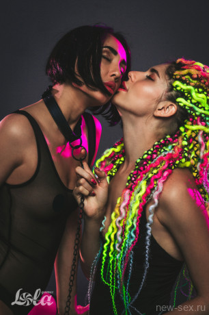 Стильный черный ошейник с поводком на карабине Party Hard Sin