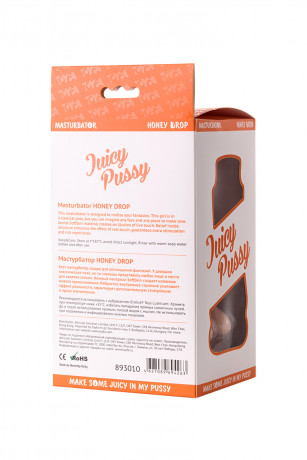 Удобный мастурбатор телесного цвета в виде женского торса Juicy Pussy Honey Drop