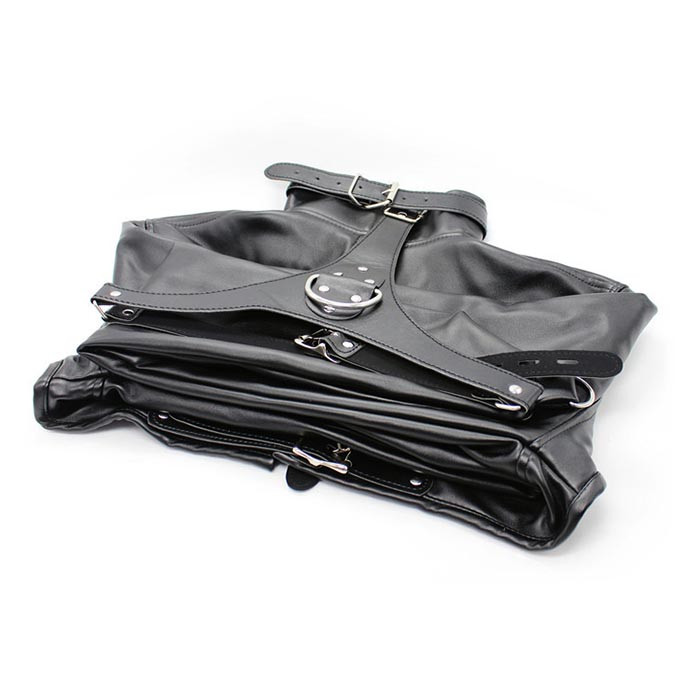 Черная Cмирительная Рубашка Унисекс От Lux Fetish Lf1476