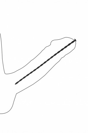 Набор из четырех стимуляторов уретры из разных по диаметру звеньев Spiral Screw Plug Set