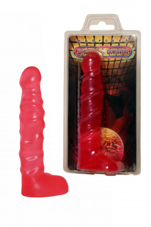 Анальный стимулятор в виде фаллоса с мошонкой DD