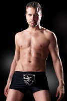 Боксеры со съемным клапаном черные, S/M