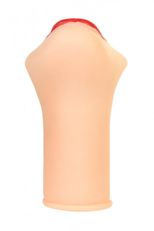 Реалистичный мастурбатор-рот телесного цвета с красными губами Juicy Pussy Juicy Lips