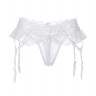 Трусики из нежного белого кружева с жемчужной нитью Adeline