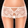 Трусики-стринги с доступом из приятного полупрозрачного кружевного материала