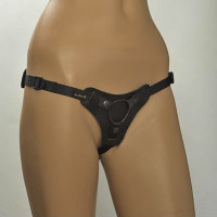 Пояс для страпона из натуральной кожи Strap-on Harness Anatomic Thong