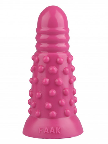 Анальный стимулятор с пупырышками и рельефной головкой