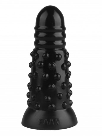 Анальный стимулятор с пупырышками и рельефной головкой