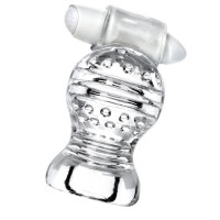 Прозрачная игрушка с вибрацией для мужского оргазма