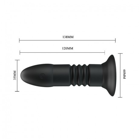 Анальный вибростимулятор втулка на пульте ДУ