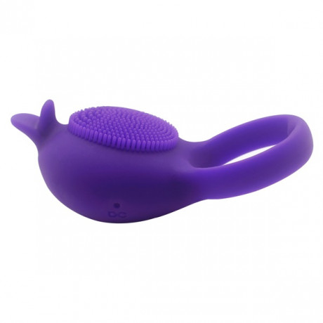 Виброкольцо на пенис со стимулятором для клитора Dolphin