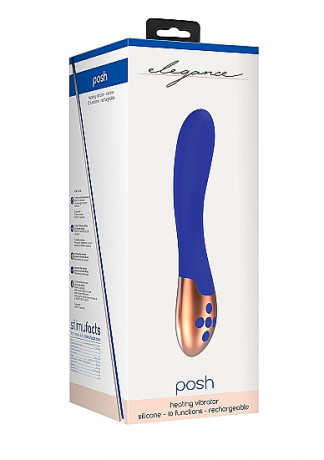 Элегантный вибратор для точки Джи со сверхмощным моторчиком Heating Vibrator Posh