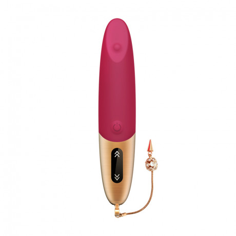 Мощный водонепроницаемый перезаряжаемый мини-вибратор из силикона Viotec DYSIS