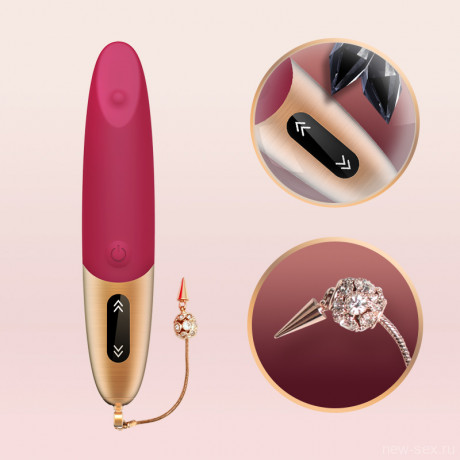 Мощный водонепроницаемый перезаряжаемый мини-вибратор из силикона Viotec DYSIS