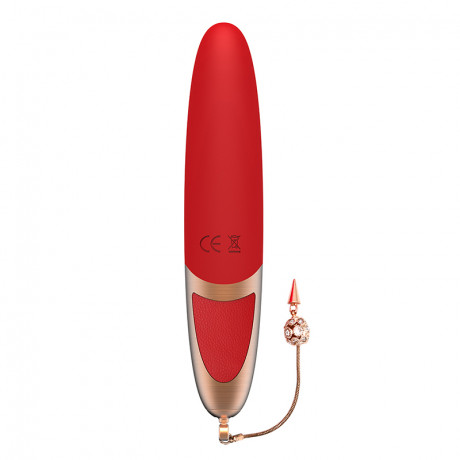 Мощный водонепроницаемый перезаряжаемый мини-вибратор из силикона Viotec DYSIS