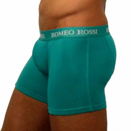 Мужские удлиненные боксеры бирюзового цвета