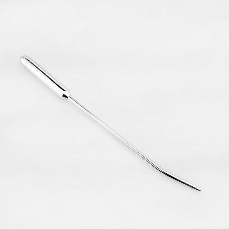 Длинный уретральный вибратор с изогнутым концом