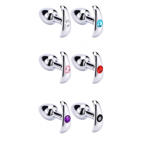 Стальная пробочка украшенная стразом M