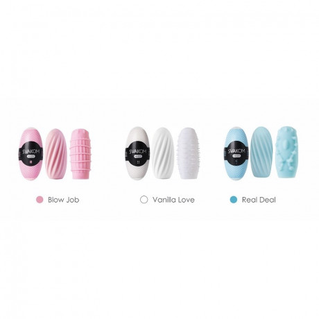 Набор нереалистичных мастурбаторов в яйце Hedy SVAKOM