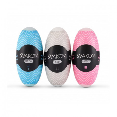 Набор нереалистичных мастурбаторов в яйце Hedy SVAKOM