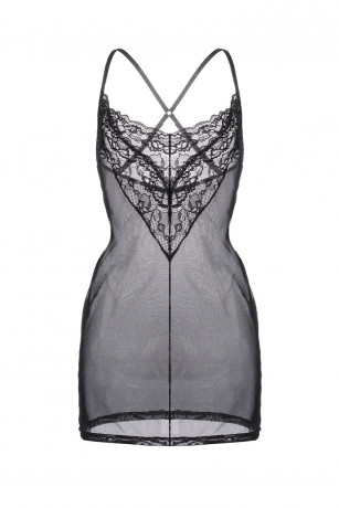 Комбинация с открытой спиной и роскошной кружевной вставкой Lizaveta