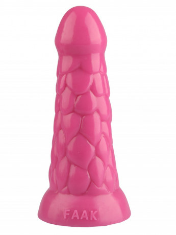 Анальная пирамида с рельефной поверхностью из гладкого эластомера