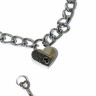 Металлический ошейник в виде цепи с сердечком Party Hard Embrace