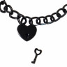 Металлический ошейник в виде цепи с сердечком Party Hard Embrace