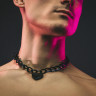 Металлический ошейник в виде цепи с сердечком Party Hard Embrace