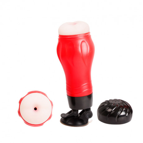 Мастурбатор в колбе в виде ануса с вибрацией и стоном Flora