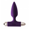 Анальная пробка с бархатистой поверхностью и вибрацией Spice it up Glory Wine