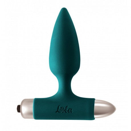 Анальная пробка с бархатистой поверхностью и вибрацией Spice it up Glory Wine